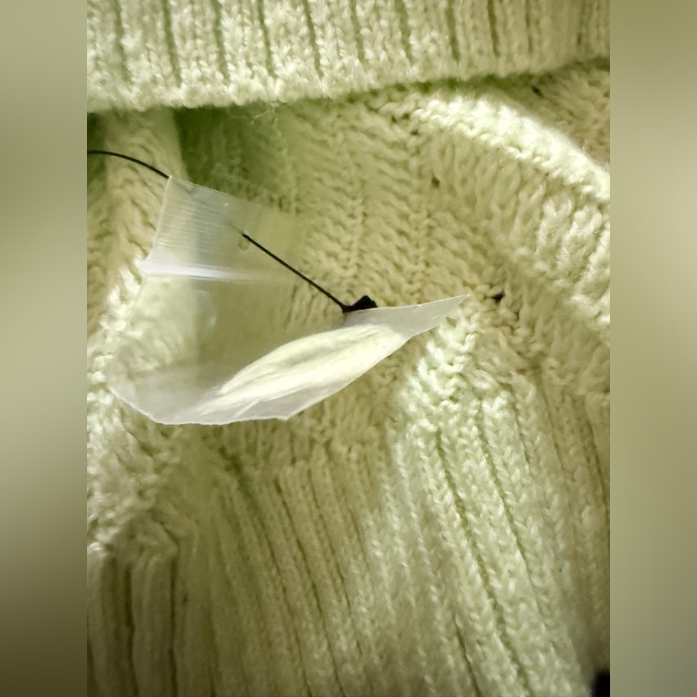 Lime Green Knit Sweater - Picture 5 of 5